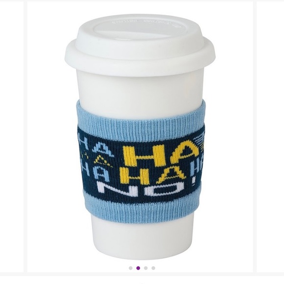 NWT Blue & Yellow 'Ha Ha No' Sipper Sleeve - Set of Two - Picture 4 of 4